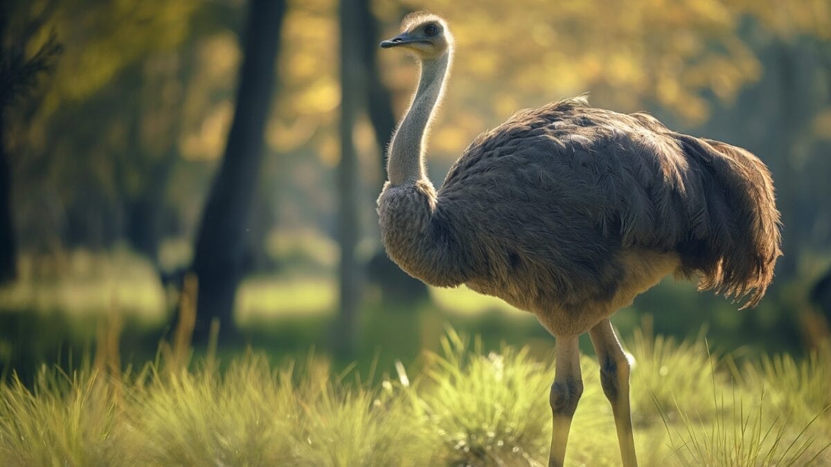 10 Feathered Messengers of the Bible - Realistic shot whole body of an ostrich outdoors mj