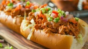 Slow-Cooker Buffalo Chicken Sandwiches: Bold Flavor Made Easy 1 Slow-Cooker Buffalo Chicken Sandwiches: Bold Flavor Made Easy - Slow Cooker Buffalo Sandwich