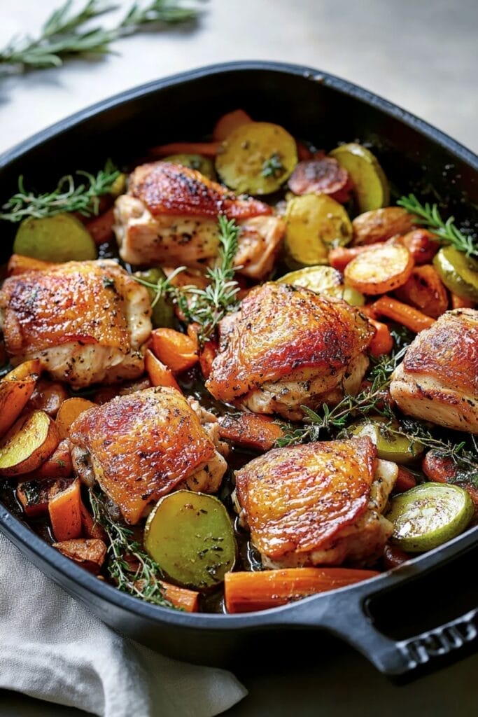 This Slow Cooker Chicken Thighs Recipe is a Healthy Comfort Dish 2 This Slow Cooker Chicken Thighs Recipe is a Healthy Comfort Dish - Slow Cooker Chicken Thighs Vegetables pin