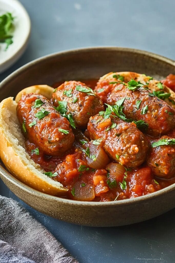 This Slow Cooker Sausage with Sauce Is So Good, It'll Make You Ditch the Grill - Slow Cooker Sausage With Sauce pin