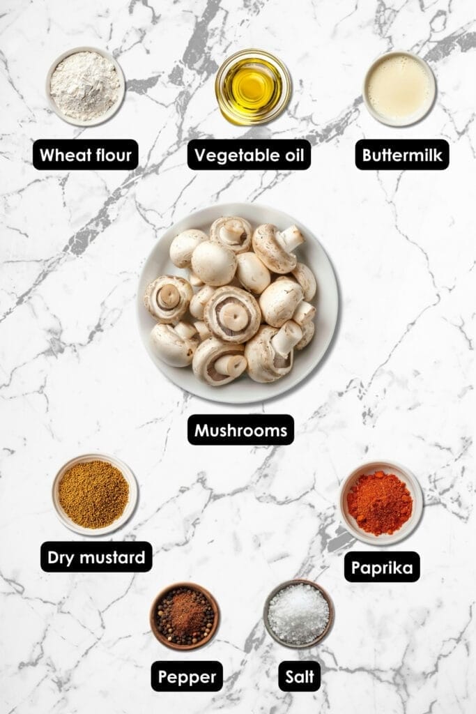 The Outback Steakhouse Fried Mushrooms Recipe You Didn’t Know You Needed in Your Life 3 The Outback Steakhouse Fried Mushrooms Recipe You Didn’t Know You Needed in Your Life - Steakhouse fried mushroom ingredients