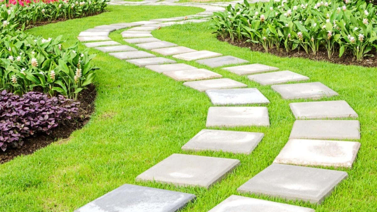 15 Budget-Friendly Ways to Makeover Your Backyard 3 15 Budget-Friendly Ways to Makeover Your Backyard - Stepping Stone Paver Walkway ss148236800