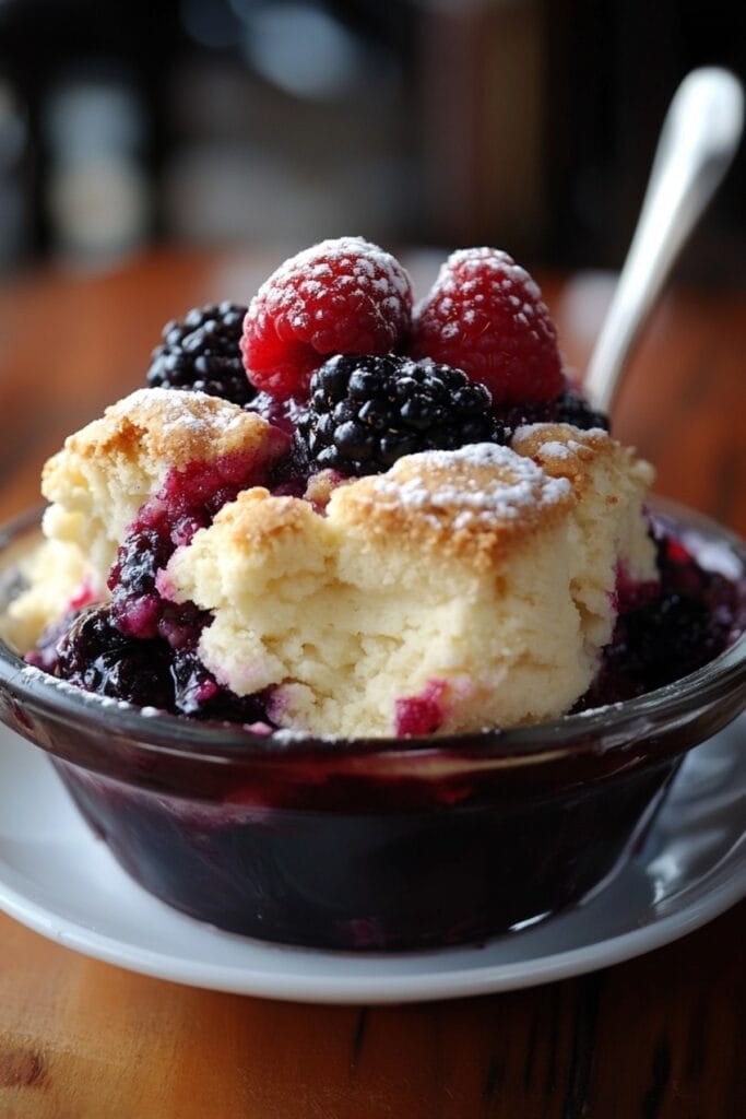 A Slow Cooker Twist on Triple-Berry Cobbler 2 A Slow Cooker Twist on Triple-Berry Cobbler - Triple Berry Cobbler pin