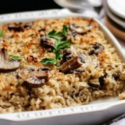 One-Pot Vegan Mushroom Rice Casserole for Busy Nights 4 One-Pot Vegan Mushroom Rice Casserole for Busy Nights - Vegan Mushroom Rice Casserole
