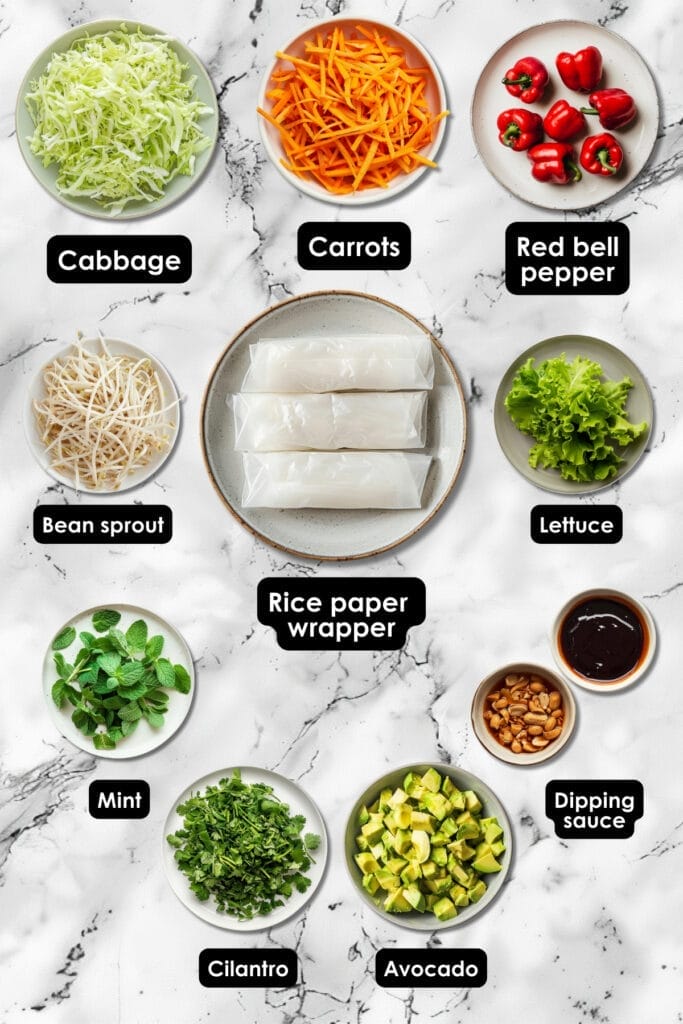 Skip the Appetizer Queue with these Easy Summer Rolls 3 Skip the Appetizer Queue with these Easy Summer Rolls - Vegetable Spring Rolls Ingredients Ai
