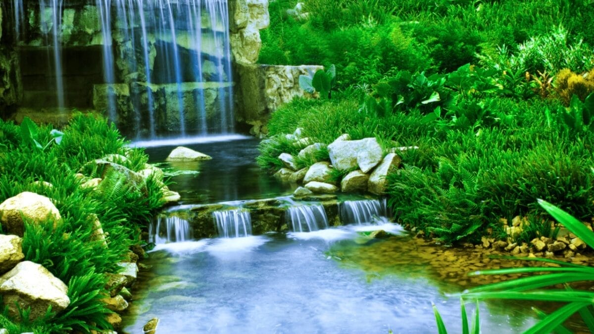 Zen & the Art of Rock Placement: 21 Tranquil Boulder Landscaping Ideas 3 Zen & the Art of Rock Placement: 21 Tranquil Boulder Landscaping Ideas - Waterfall in Garden dp20797167