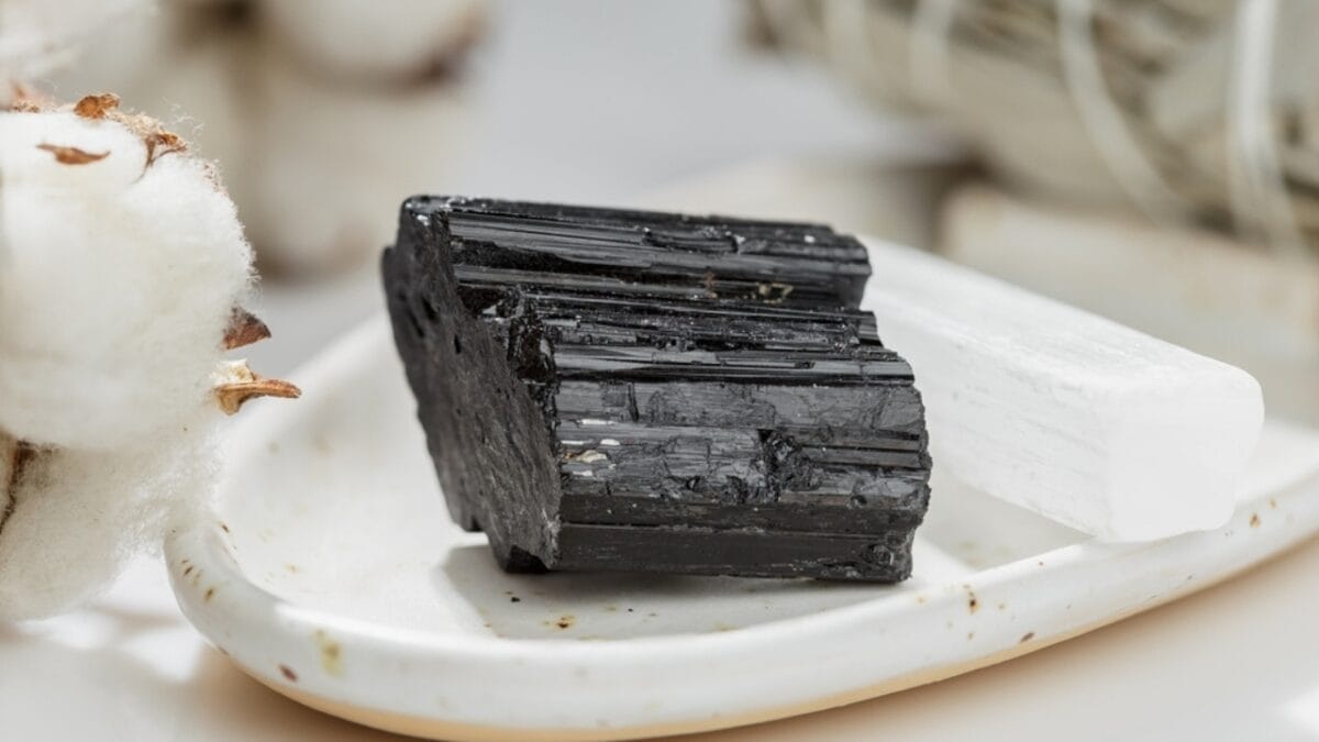 Are You a Magnet for Negativity? Use These 8 Crystals to Help Ward off Bad Vibes 3 Are You a Magnet for Negativity? Use These 8 Crystals to Help Ward off Bad Vibes - black tourmaline stone ss2354892953