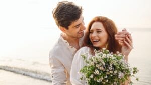 15 Perfect Flowers for Each Anniversary Milestone 1 15 Perfect Flowers for Each Anniversary Milestone - couple with flowers ss2053474343