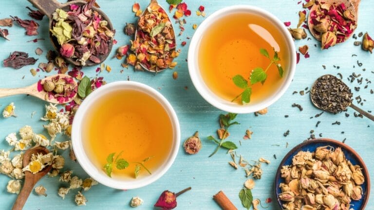 14 Energizing Coffee Alternatives to Jumpstart Your Day - different herbal tea ss450374944