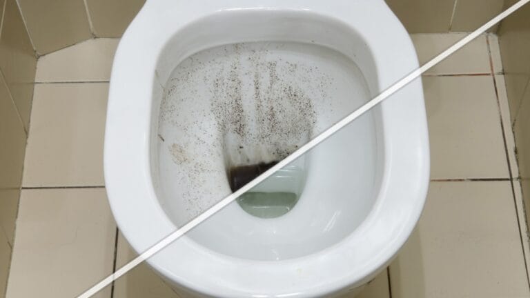 Don't Ignore Black Toilet Water: Here's What It Means & How to Solve It - dirty bowl dp2319134843