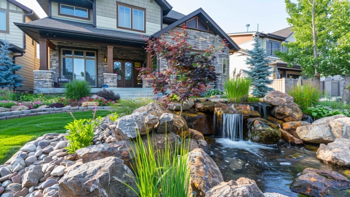 20 Curb Appeal Ideas to Supercharge Your Home's Value - home water feature