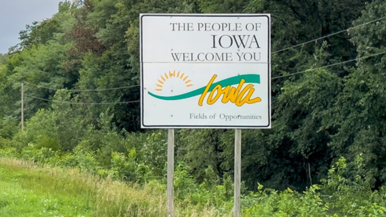 The Most Isolated, Off-the-Grid Spots in Each U.S. State You’ll Want to Visit 16 The Most Isolated, Off-the-Grid Spots in Each U.S. State You’ll Want to Visit - iowa state sign dp670286628 dnoh