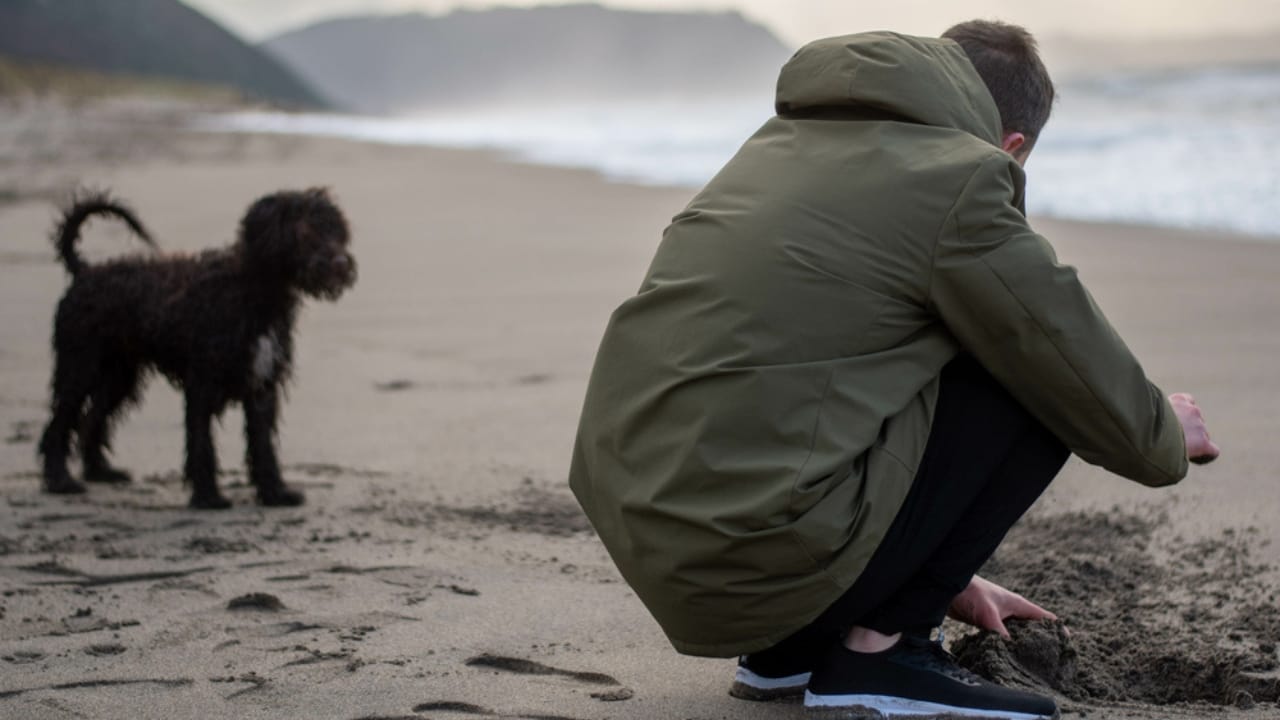 10 Reasons the Irish Water Spaniel is a Hidden Gem Among Dog Breeds 10 10 Reasons the Irish Water Spaniel is a Hidden Gem Among Dog Breeds - irish water spaniel with owner ss1995841055