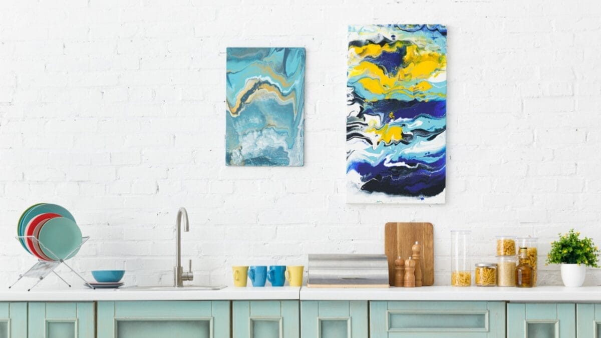 15 Clever Ways to Make Your Small House Look Expensive 8 15 Clever Ways to Make Your Small House Look Expensive - kitchen with artwork dp327526874