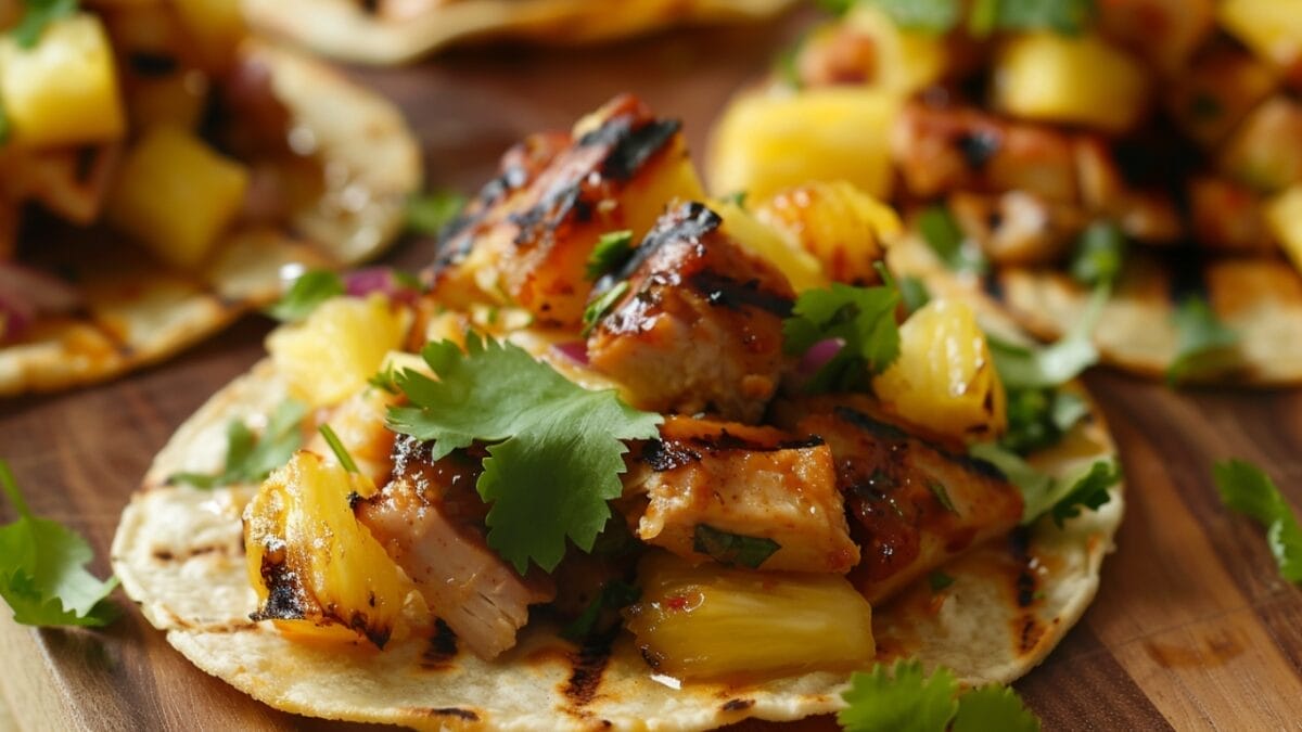 15 Healthy Summer Dinner Recipes That You Can Whip Up in a Jiffy 22 15 Healthy Summer Dinner Recipes That You Can Whip Up in a Jiffy - quick bbq pork and pineapple tostadas ai