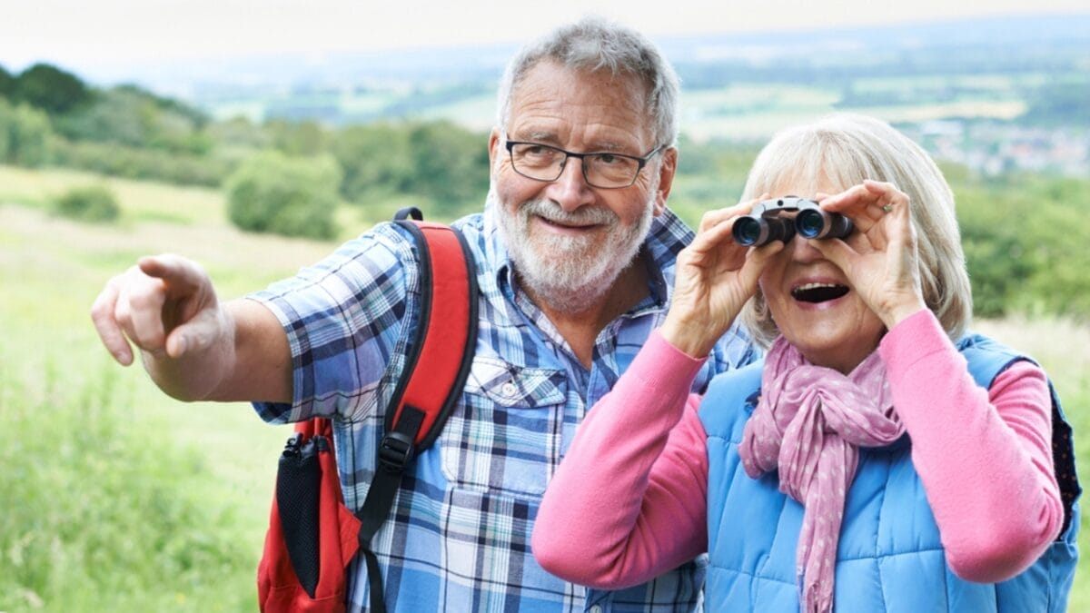 Celebrities Are Taking Up Birdwatching: 10 Healthy Reasons Why 11 Celebrities Are Taking Up Birdwatching: 10 Healthy Reasons Why - senior birdwatching dp116694742