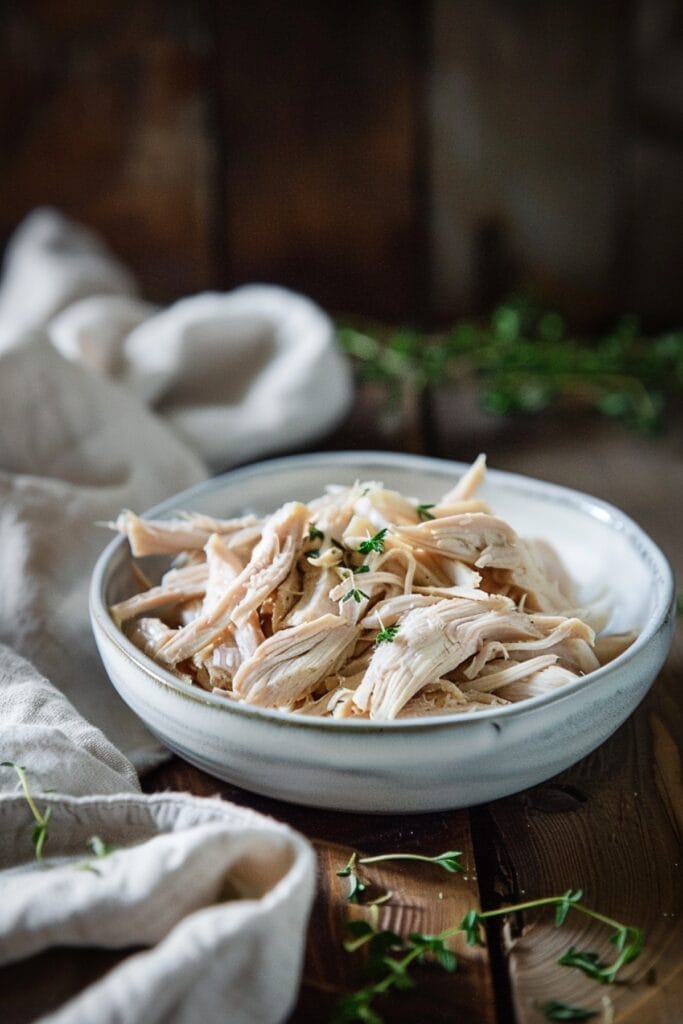 Perfectly Moist Shredded Chicken Made Easy in a Slow Cooker 2 Perfectly Moist Shredded Chicken Made Easy in a Slow Cooker - shredded chicken pin