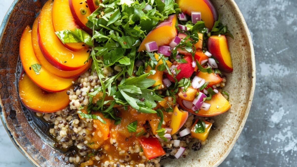 15 Healthy Summer Dinner Recipes That You Can Whip Up in a Jiffy 12 15 Healthy Summer Dinner Recipes That You Can Whip Up in a Jiffy - summer grain bowls with peach salsa ai