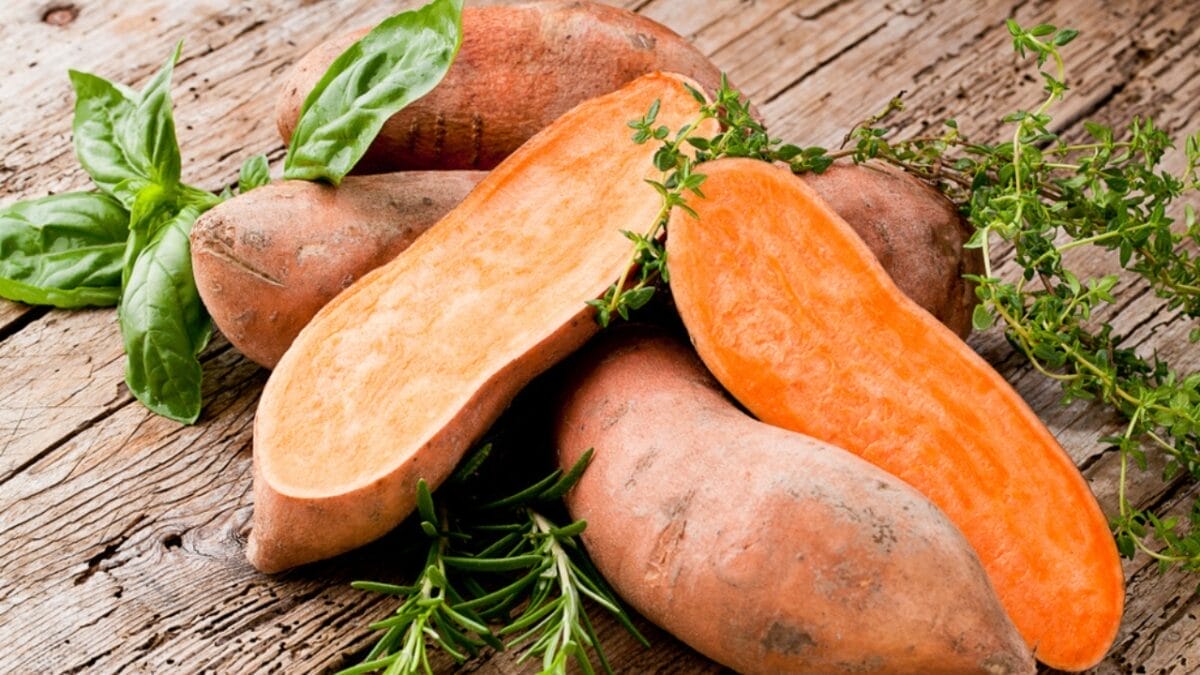 Eat Your Way to Optimal Health with These 17 Superfoods - sweet potato ss1169897428