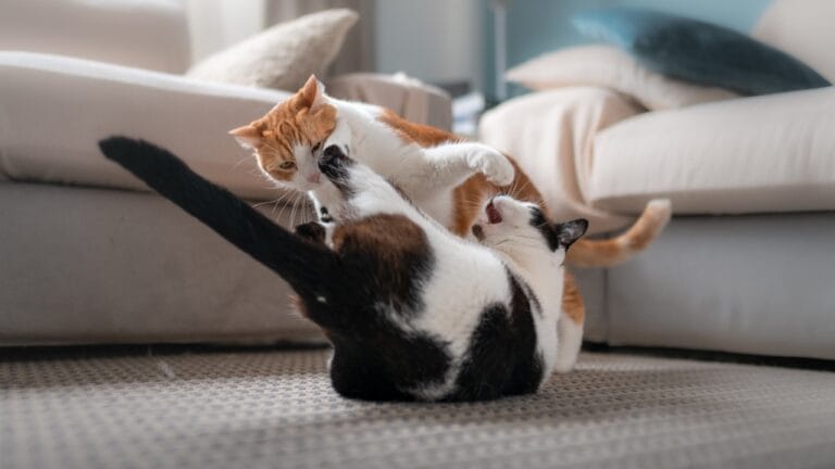 Double Trouble or Twice the Love? Deciding between One Cat or Two 4 Double Trouble or Twice the Love? Deciding between One Cat or Two - two cats fighting dp381615986