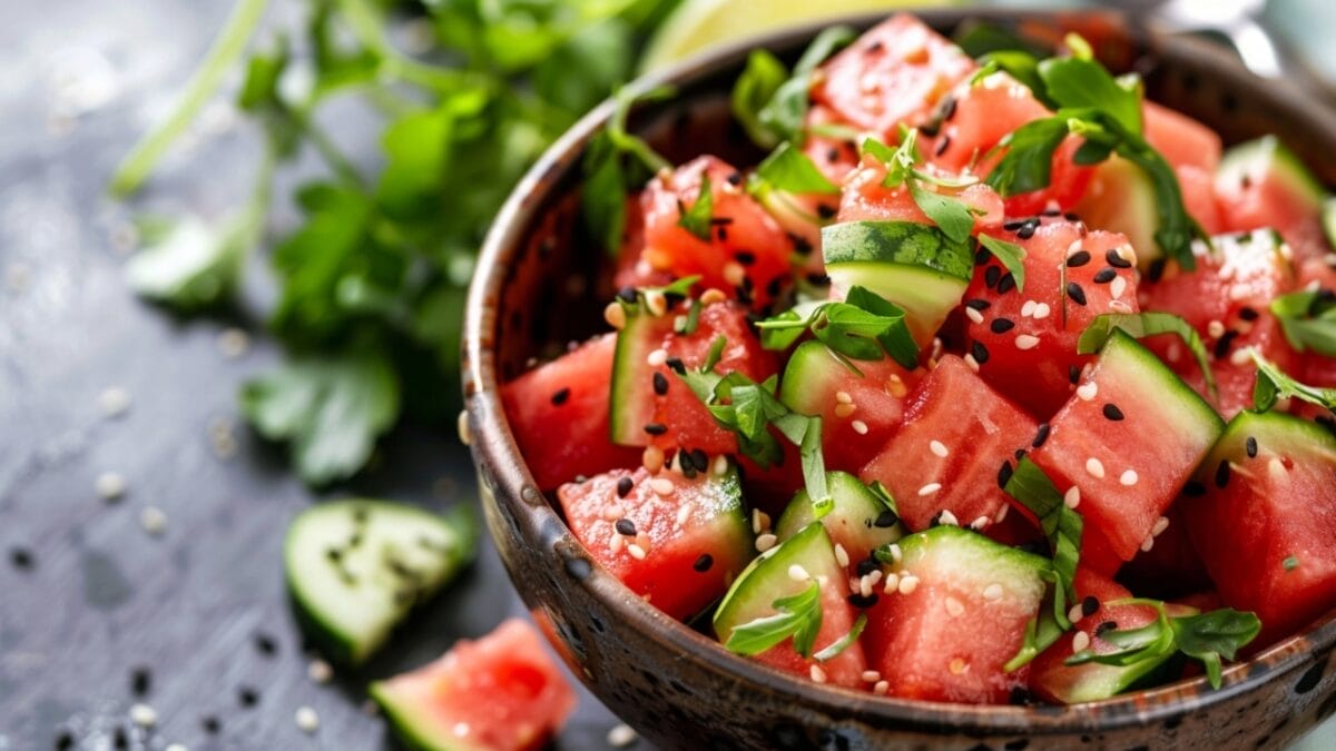 15 Healthy Summer Dinner Recipes That You Can Whip Up in a Jiffy 30 15 Healthy Summer Dinner Recipes That You Can Whip Up in a Jiffy - watermelon poke bowls ai