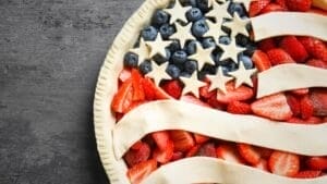 The Perfect Pie for Every State: A Slice of American Flavor 1 The Perfect Pie for Every State: A Slice of American Flavor - American flag pie ss1058877698