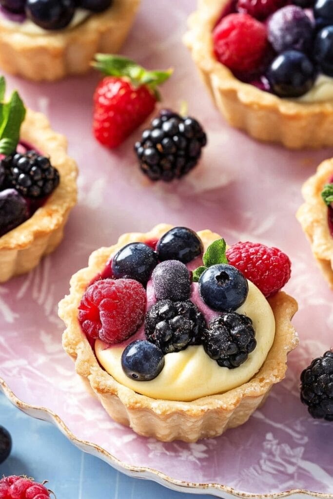 The Easiest Berry Tart Recipe That’s Both Stunning & Delicious 2 The Easiest Berry Tart Recipe That’s Both Stunning & Delicious - Berry Tartlets pin 1