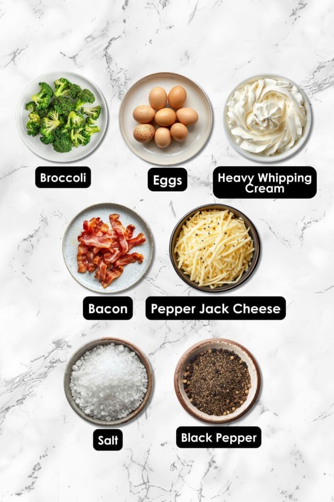 Mini Broccoli Quiche Cups: A Delightful Bite-Sized Treat 3 Mini Broccoli Quiche Cups: A Delightful Bite-Sized Treat - Broccoli Quiche Cups ingredients