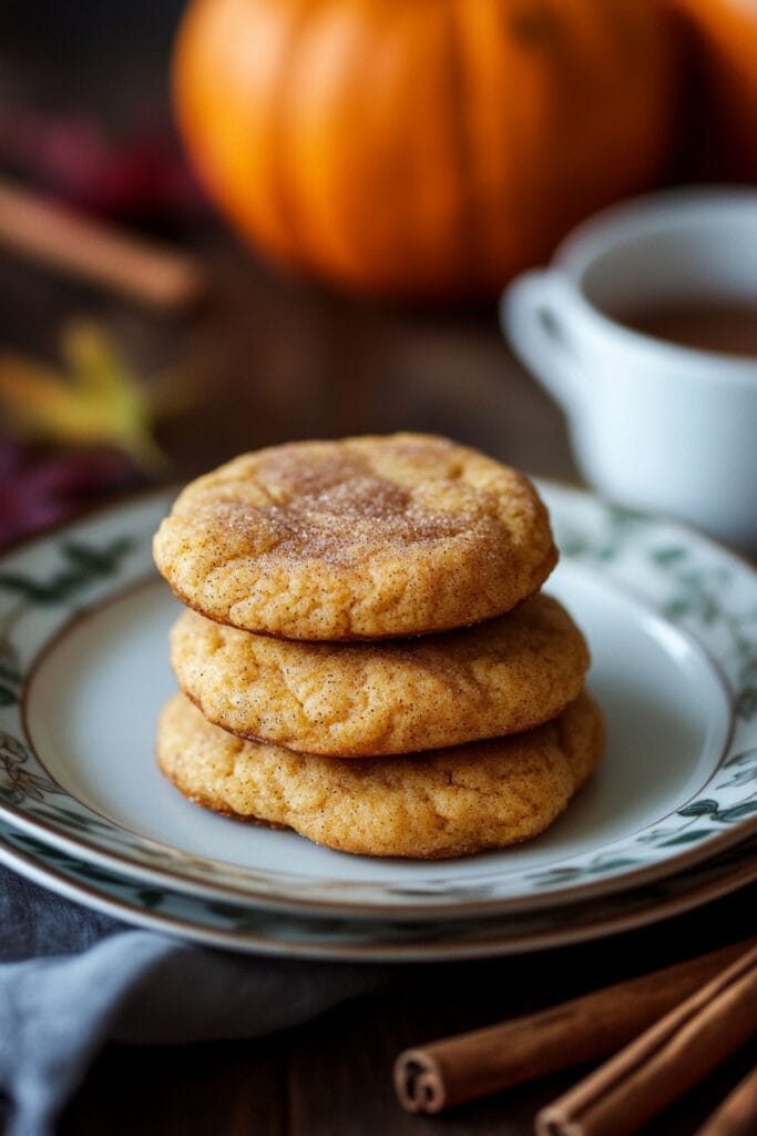 Chewy Pumpkin Snickerdoodle Cookies Take Over as the New Fall Favorite 2 Chewy Pumpkin Snickerdoodle Cookies Take Over as the New Fall Favorite - Chewy Pumpkin Snickerdoodles pin