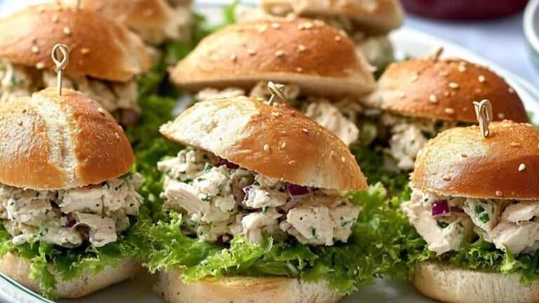 The Ultimate Chicken Salad Party Sandwich Recipe 2 The Ultimate Chicken Salad Party Sandwich Recipe - Chicken Salad Party Sandwiches