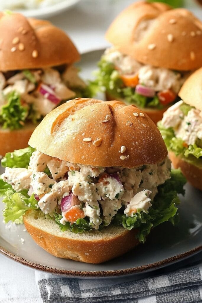 The Ultimate Chicken Salad Party Sandwich Recipe 2 The Ultimate Chicken Salad Party Sandwich Recipe - Chicken Salad Party Sandwiches pin