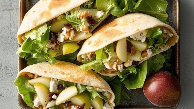 Pear-fect Twist on a Classic: Waldorf Salad Meets Pita Pockets 1 Pear-fect Twist on a Classic: Waldorf Salad Meets Pita Pockets - Pear Waldorf Pitas