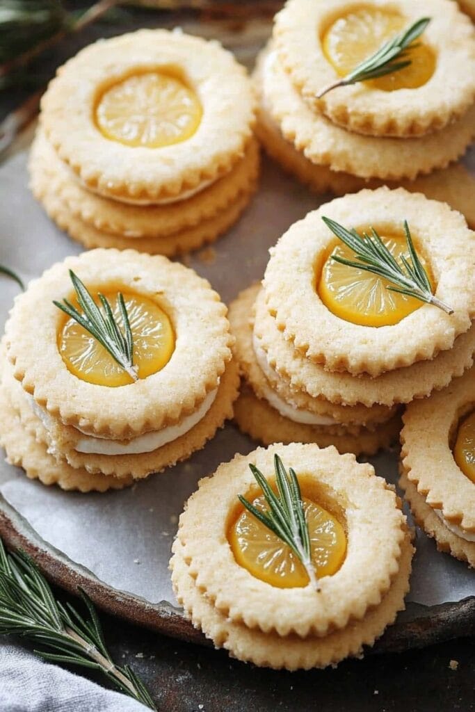 Rosemary-Lemon Shortbread Recipe: Sophisticated Cookies Made Easy 2 Rosemary-Lemon Shortbread Recipe: Sophisticated Cookies Made Easy - Rosemary Lemon Shortbread Sandwich Cookies pin