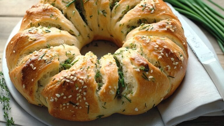 Savory Chive Bread Rings Is Your New Go-To Party Sensation Recipe - Savory Chive Bread Rings