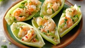 Shrimp Salad Recipe with Endive: A Simple & Delicious Appetizer 1 Shrimp Salad Recipe with Endive: A Simple & Delicious Appetizer - Shrimp Salad on Endive Leaves