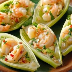 Shrimp Salad Recipe with Endive: A Simple & Delicious Appetizer 4 Shrimp Salad Recipe with Endive: A Simple & Delicious Appetizer - Shrimp Salad on Endive Leaves