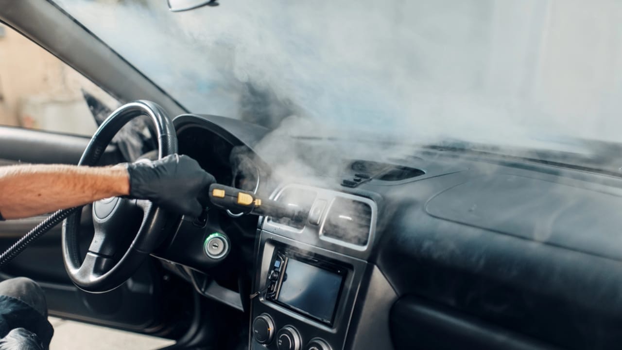 18 Pro-Level Car Cleaning Techniques for a Show-Stopping Vehicle 4 18 Pro-Level Car Cleaning Techniques for a Show-Stopping Vehicle - Steam cleaning dp237656014