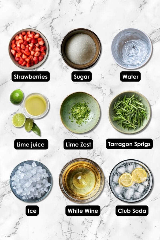 Summer Never Ends with This Strawberry Riesling Spritzer 3 Summer Never Ends with This Strawberry Riesling Spritzer - Strawberry Riesling Spritzer ingredients