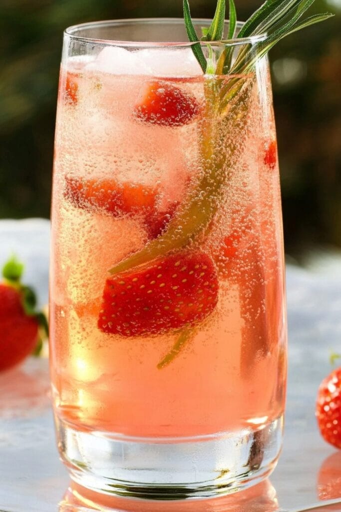 Summer Never Ends with This Strawberry Riesling Spritzer 2 Summer Never Ends with This Strawberry Riesling Spritzer - Strawberry Riesling Spritzer pin