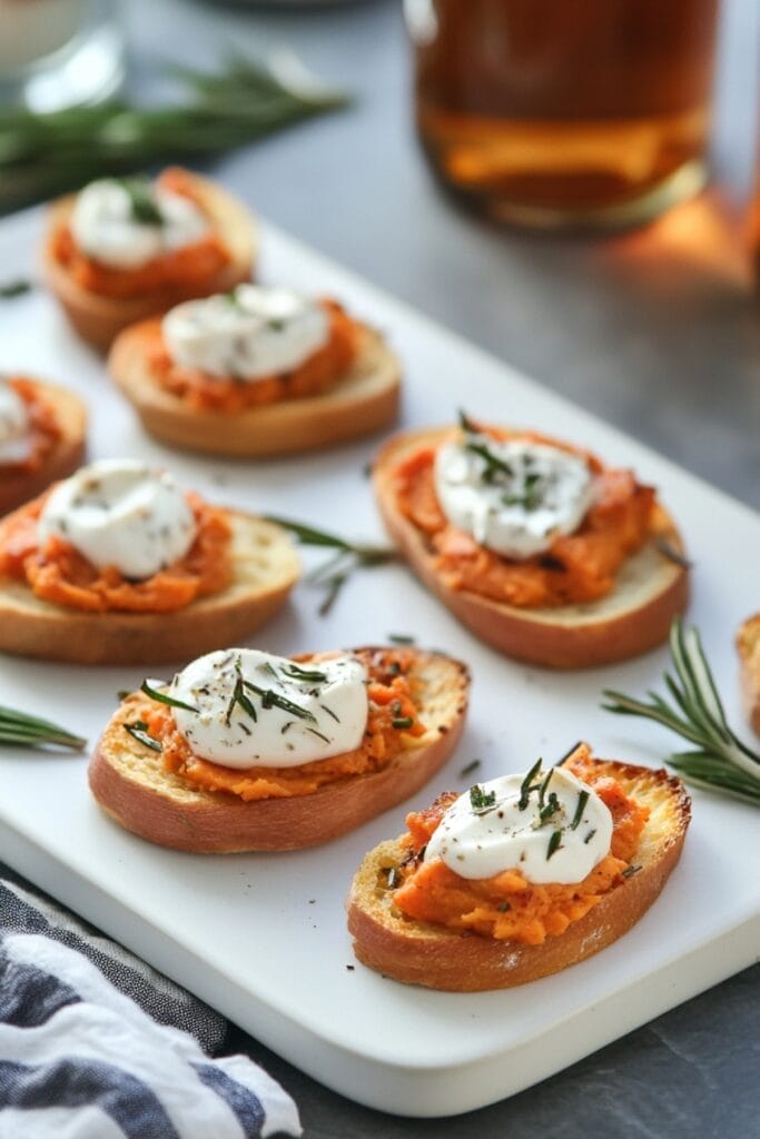 Your New Favorite Holiday Appetizer: Sweet Potato Crostini Recipe 2 Your New Favorite Holiday Appetizer: Sweet Potato Crostini Recipe - Sweet Potato Crostini pin