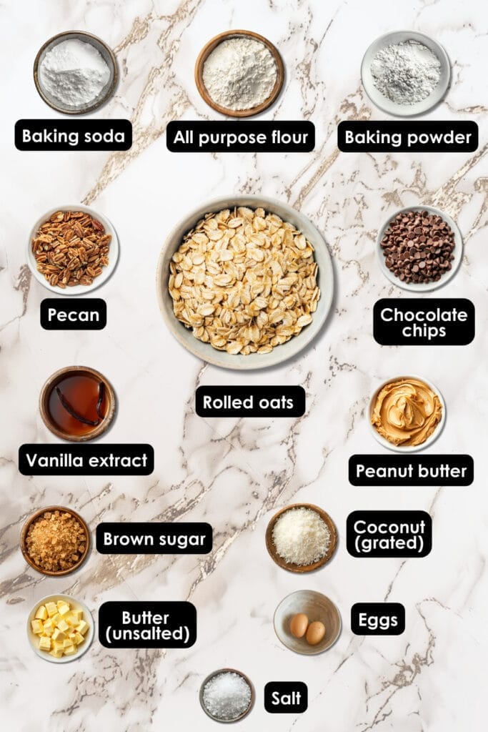 Not Your Average Baked Treat, This is the Cowboy Blondies Recipe You Need to Try 3 Not Your Average Baked Treat, This is the Cowboy Blondies Recipe You Need to Try - cowboy cookie ingredients