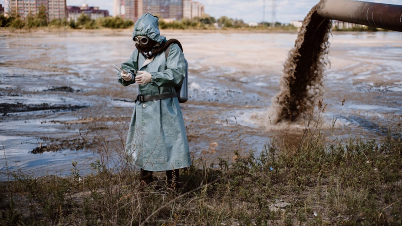 Elevated 'Forever Chemicals' Found in Waterway Foam, Scientists Report 6 Elevated 'Forever Chemicals' Found in Waterway Foam, Scientists Report - environmentalist testing water dp316902668