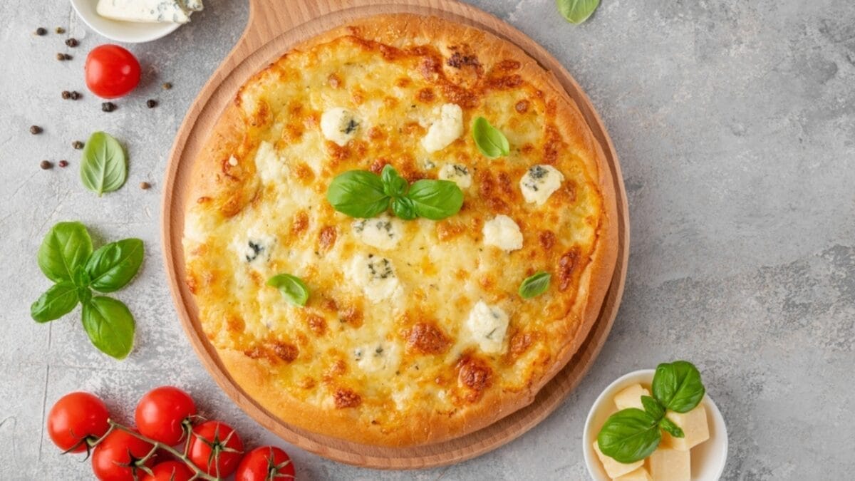 10 Frozen Pizza Brands That are So Good, They Rise Above the Rest 8 10 Frozen Pizza Brands That are So Good, They Rise Above the Rest - four cheese pizza ss2275127327