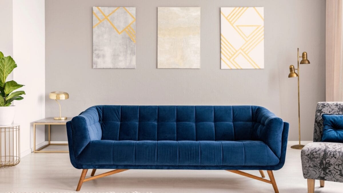 Is Your Home Feeling Cramped? 12 Design Blunders That are to Blame - royal blue sofa dp210444264