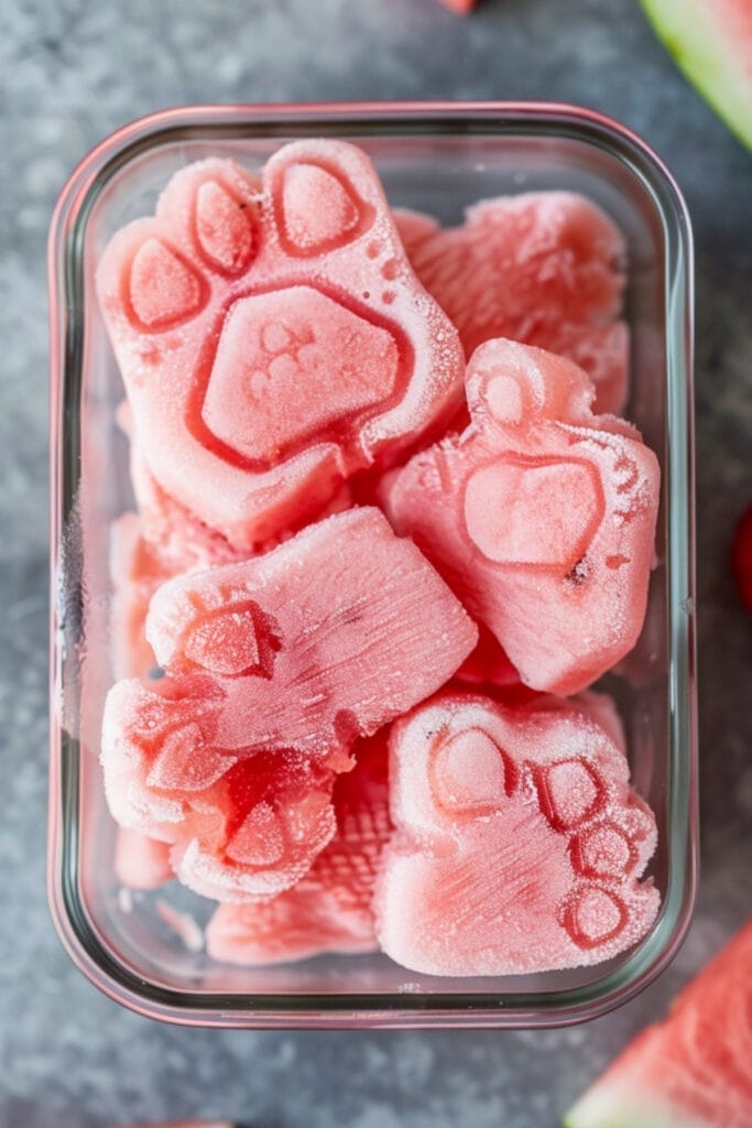 A Simple & Easy Watermelon & Yogurt Frozen Dog Treat (Pupsicle) Recipe Your Dog Will Go Wild For - watermelon and yogurt dog treats recipe