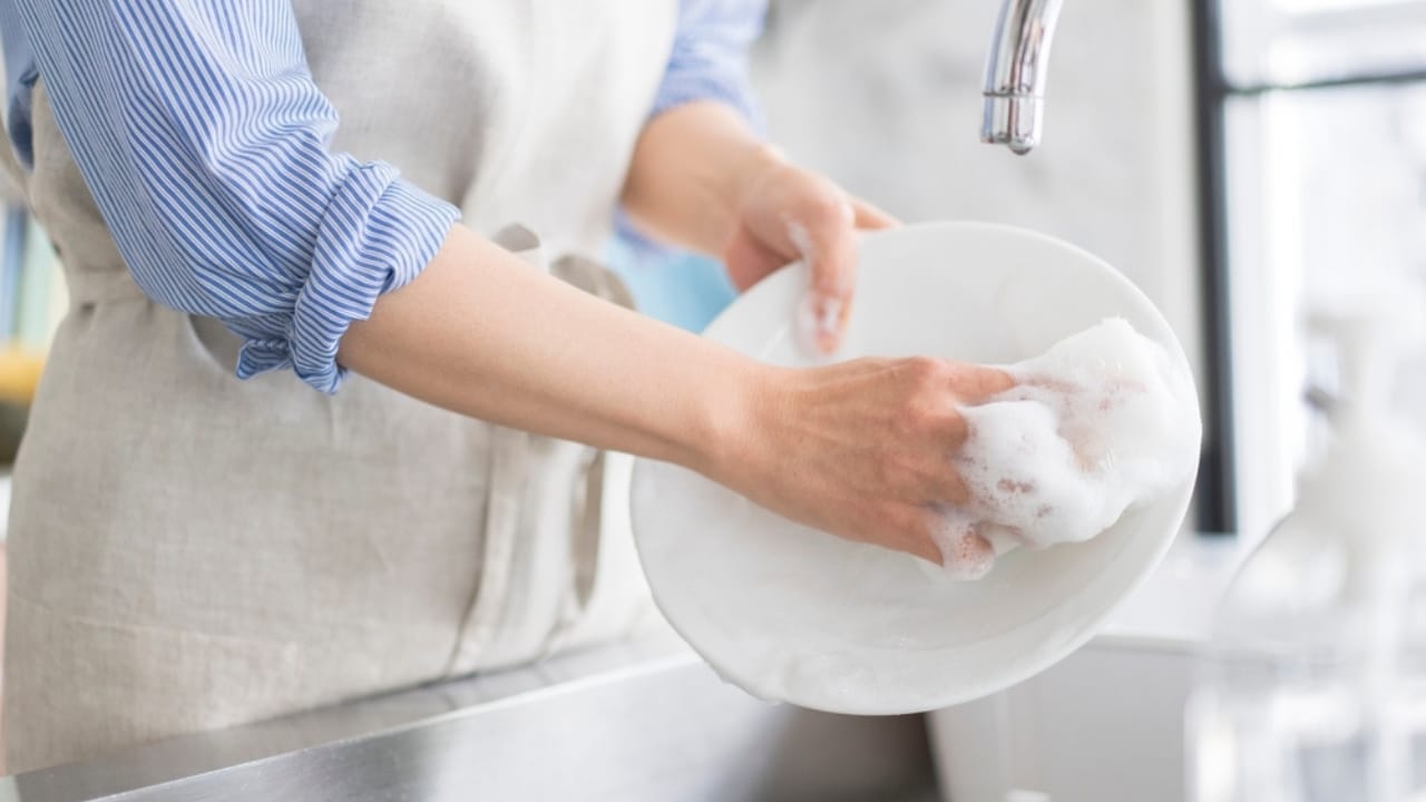 Clean Plates, Dirty Secret: How Dishwashers May Be Making You Sick 12 Clean Plates, Dirty Secret: How Dishwashers May Be Making You Sick - woman washing dishes ss2314672921