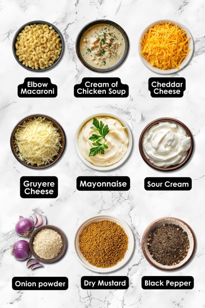 This Slow-Cooker Mac & Cheese Recipe Delivers Cheesy Perfection 3 This Slow-Cooker Mac & Cheese Recipe Delivers Cheesy Perfection - Crock Pot Mac And Cheese ingredients