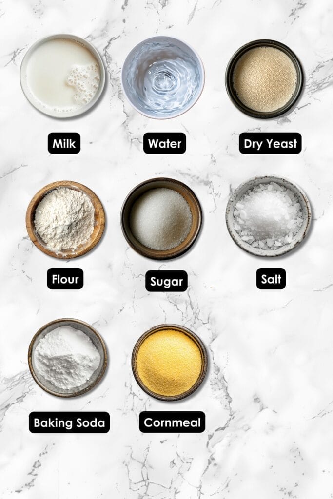 The Perfect Homemade English Muffin Bread for Breakfast Enthusiasts 3 The Perfect Homemade English Muffin Bread for Breakfast Enthusiasts - English Muffin Bread Ingredients