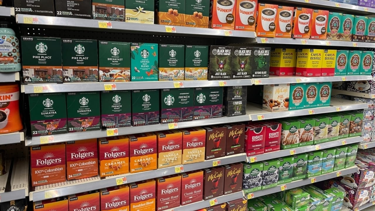 16 Foods at Walmart You Should Skip for Better Value - Great Value Coffee in shelves ss2308777985