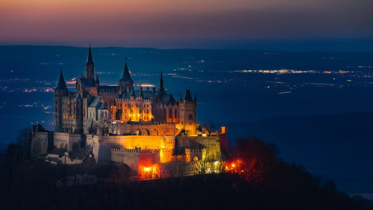 The Mystical German Castle Perched High in the Clouds 3 The Mystical German Castle Perched High in the Clouds - Hohenzollern Castle at night dp184857340